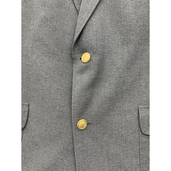 David Taylor Blazer Mens Size 42 L Gray Two Button Front Notched Single Vented - Picture 10 of 16